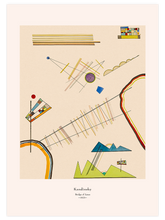 Kandinsky Bridge of Lines - Art Print